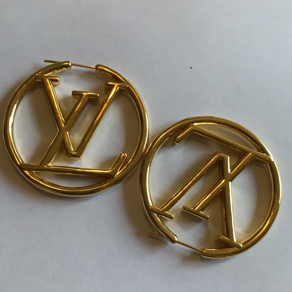 Louis Vuitton Louise Hoop GM Earrings